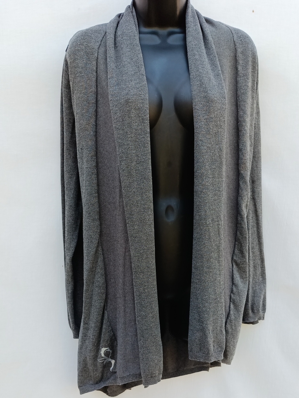 Zara Charcoal Open-Front Women's Cardigan